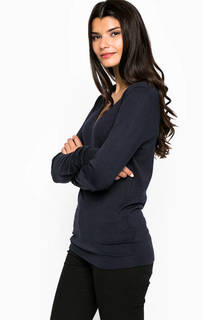 Синий джемпер из вискозы Ichi