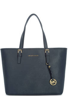 Вместительная кожаная сумка с длинными ручками Michael Michael Kors