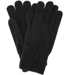 Черные вязаные перчатки Wrangler