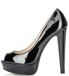 Лаковые туфли на каблуке и платформе Steve Madden