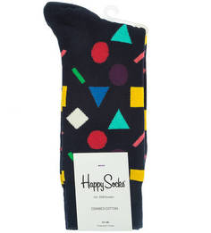 Синие носки из хлопка и полиамида Happy Socks