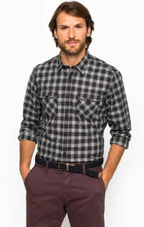 Рубашка из хлопка в клетку с карманами Tom Tailor