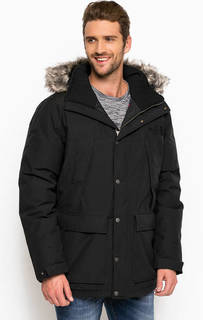 Удлиненный пуховик с хлопковыми вставками The North Face
