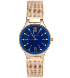 Часы круглой формы с синим циферблатом Anne Klein