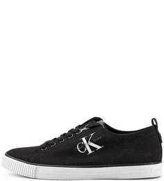 Текстильные однотонные кеды Calvin Klein Jeans