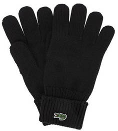 Шерстяные вязаные перчатки Lacoste