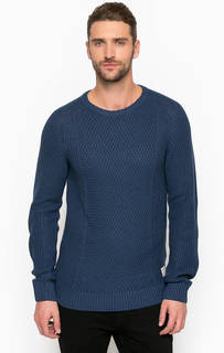 Синий свитер с круглым вырезом Tom Tailor Denim