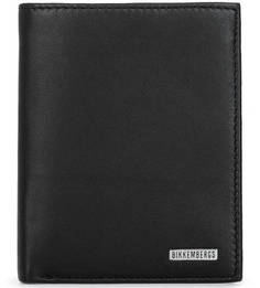 Кожаное портмоне с двумя отделами для купюр Bikkembergs