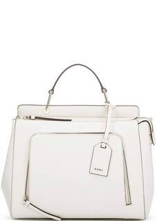 Кожаная сумка с одним отделом Dkny