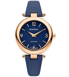 Часы с синим замшевым ремешком Rodania