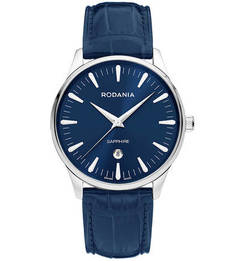 Часы с синим кожаным ремешком Rodania