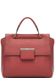 Кожаная однотонная сумка с одним отделом Furla