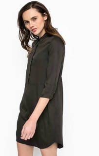 Короткое платье из вискозы с двумя карманами Calvin Klein Jeans