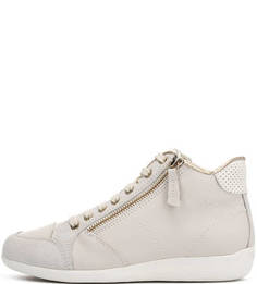 Кожаные кеды на молнии Geox