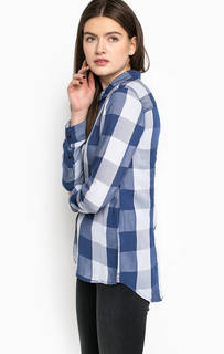 Блуза из вискозы в клетку Hilfiger Denim