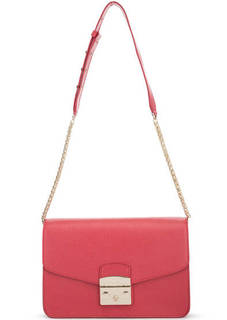 Кожаная сумка с откидным клапаном через плечо Furla