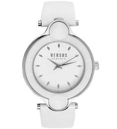 Часы круглой формы с логотипом бренда Versus