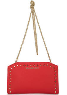 Красная сумка с металлическим декором Trussardi Jeans
