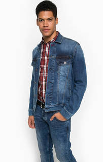 Джинсовая куртка с застежкой на болты Mustang