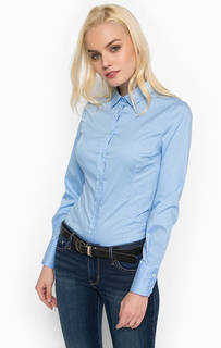 Классическая хлопковая рубашка на пуговицах Trussardi Jeans