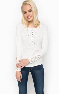 Хлопковая футболка с застежкой на пуговицы Mustang