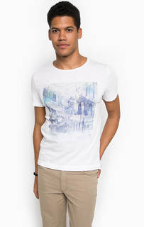 Хлопковая футболка с круглым вырезом Mustang