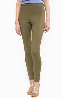 Зауженные брюки цвета хаки Patrizia Pepe