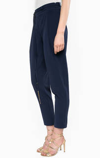 Укороченные синие брюки Patrizia Pepe