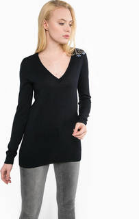 Удлиненный джемпер из шерсти Liu Jo