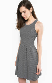 Платье из хлопка с расклешенной юбкой Liu Jo