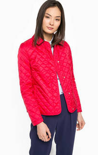 Красный пуховик на кнопках Tommy Hilfiger