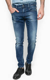 Зауженные синие джинсы Replay