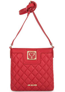 Однотонная сумка с одним отделом Love Moschino