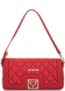Сумка из искусственной кожи с откидным клапаном Love Moschino