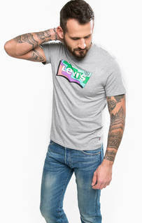 Футболка из хлопка с принтом Levis®