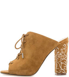 Замшевые мюли на шнуровке Guess