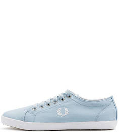 Текстильные голубые кеды Fred Perry