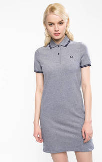 Платье из хлопка с короткими рукавами Fred Perry