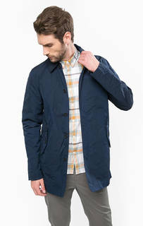 Синий плащ на пуговицах Fred Perry