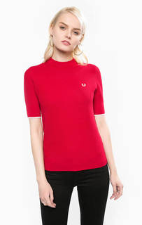 Красный джемпер с короткими рукавами Fred Perry