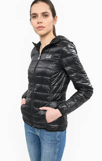 Легкий пуховик с капюшоном EA7