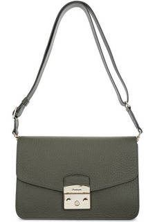 Кожаная сумка с широким плечевым ремнем Furla