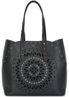 Кожаная сумка с металлической отделкой Furla