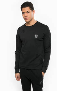 Черный свитшот с рваными деталями Religion