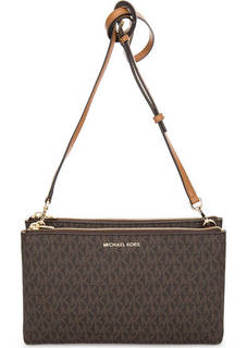 Сумка через плечо с двумя отделами на молниях Michael Michael Kors