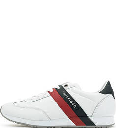 Текстильные кроссовки с кожаными вставками Tommy Hilfiger