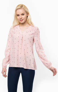 Блуза из вискозы с треугольным вырезом Tommy Hilfiger