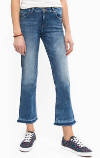 Синие укороченные джинсы Lee