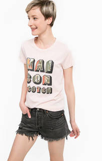 Хлопковая футболка с круглым вырезом Scotch&Soda