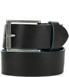 Черный кожаный ремень Sergio Belotti